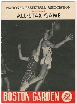 1951 1st Annual NBA All Star Game Program